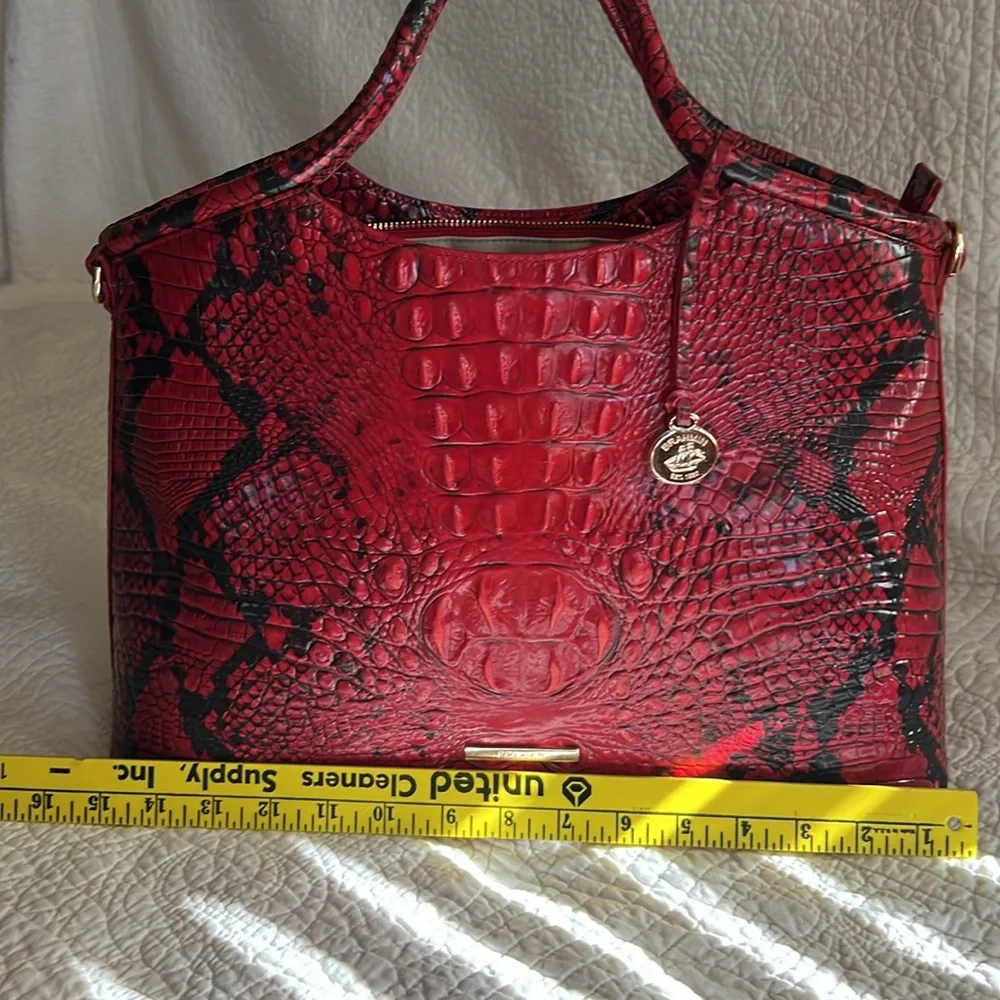Brahmin Elaine Lipstick Ombre Melbourne leather bag NWOT - Picture 4 of 13